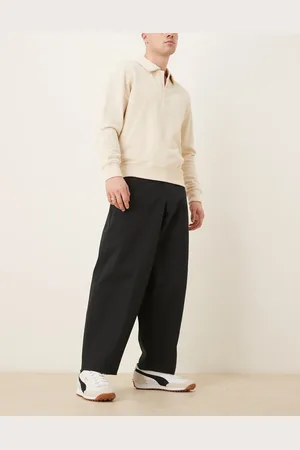 ASOS Smart extreme wide tapered trousers in
