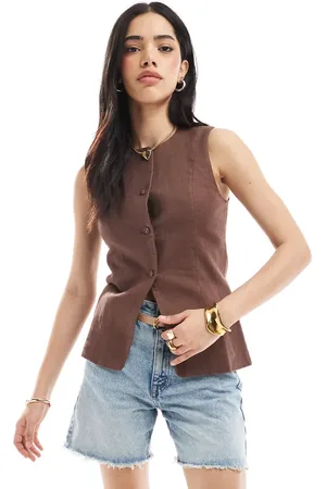 Cotton On Cotton On Sienna linen cotton vest in
