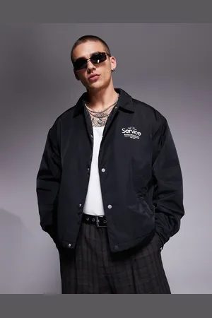 ASOS Oversized cropped coach jacket in