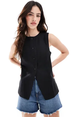Cotton On Cotton On Sienna linen cotton vest in