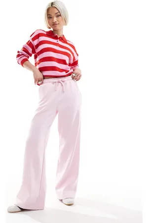 Pimkie Drawstring wide leg joggers in baby