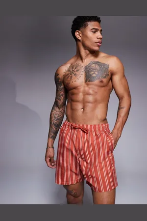 ASOS Swim short in mid length in stripe