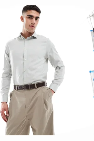 ASOS Formal easy iron regular shirt in sage