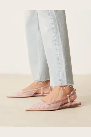 ASOS Lorraine slingback ballet in diamante mesh