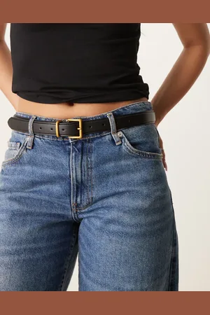 ASOS Waist and hip belt with square buckle in