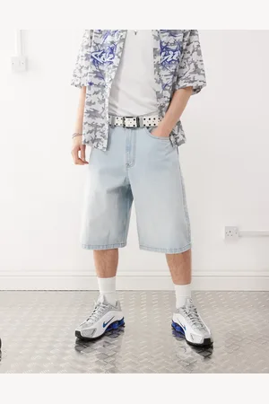COLLUSION Denim skater jorts in lightwash