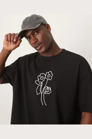 ASOS Oversized t-shirt with floral graphic in