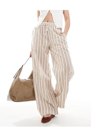 Cotton On Cotton On Haven wide leg pant in stripe artichoke