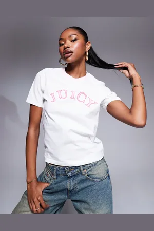 Juicy Couture Collegiatelogo girlfriend t-shirt in