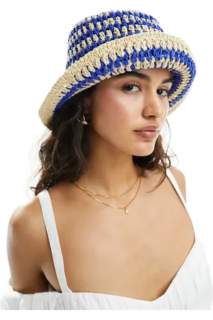 & OTHER STORIES Straw bucket hat in and beige