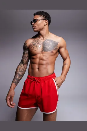 ASOS Runner swim shorts in short length in