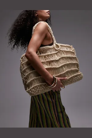 Topshop Gerry grab weave bag in