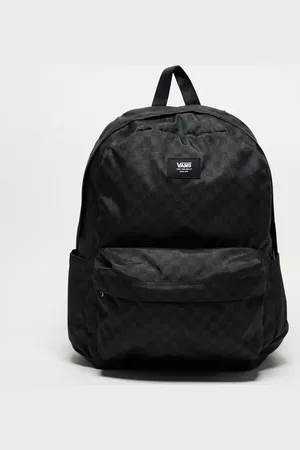 Vans Old skool check backpack in and dark grey