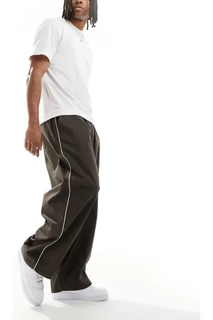 ASOS Oversized baggy trouser with side piping in