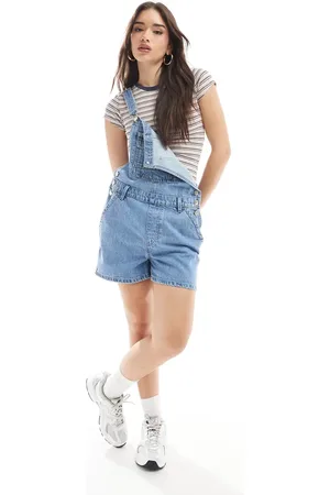 Cotton On Cotton On short denim overall in cleanwater