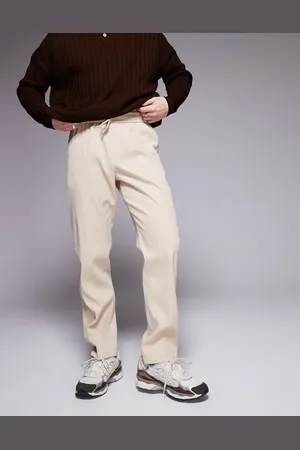 Sixth June Relaxed pull on trouser in beige