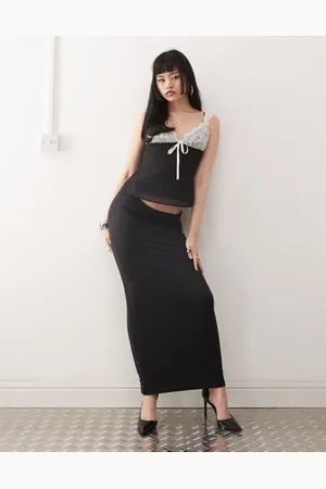 Princess Polly Slinky ruched detail maxi skirt in