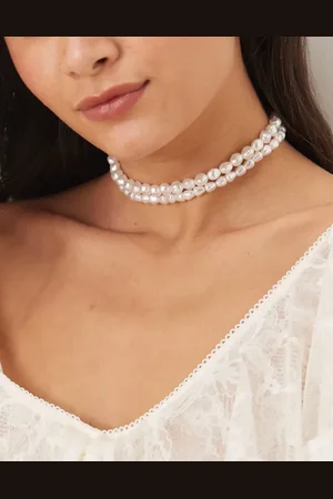 ASOS Choker necklace with faux freshwater pearl layer detail