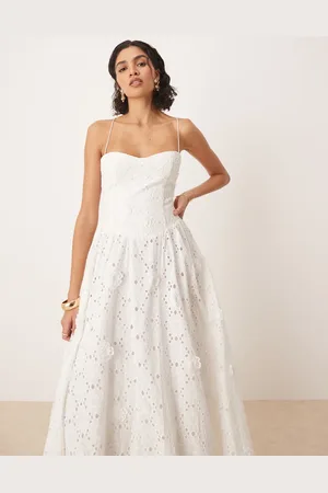 Bardot Estie broderie maxi dress in orchid