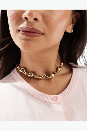 ASOS Necklace with bead detail in tone