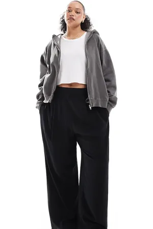 ASOS Curve straight leg pull on trouser in
