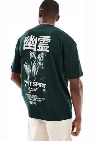 ASOS Oversized t-shirt with souvenir graphic in dark