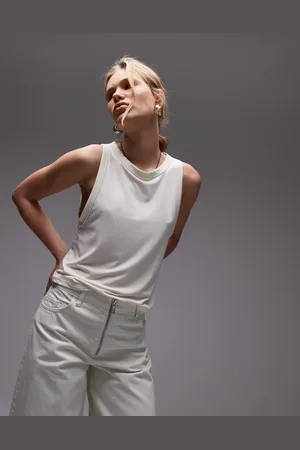 Topshop Soft loose tank in ivory