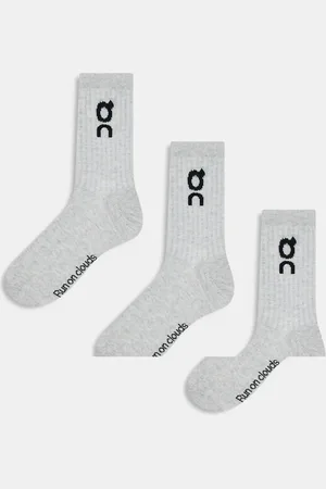 On Running ON 3 pack logo high socks in