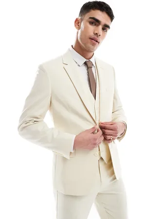 ASOS Slim suit jacket in stone
