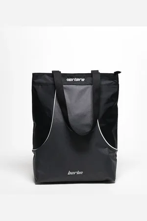 Vertere Berlin Logo contrast panel shopper in and black
