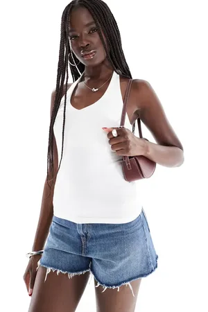 Hollister Skinny strap halterneck top in
