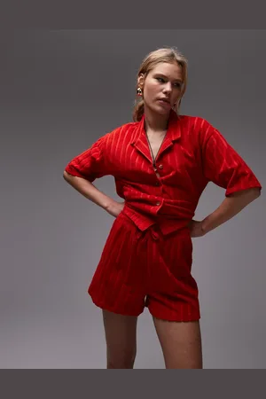 Topshop Towelling shorts co-ord in