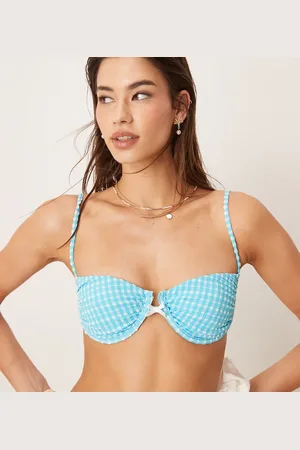 DIPPIN DAISYS Dippin Daisys Exclusive mix and match gingham underwire bikini top in