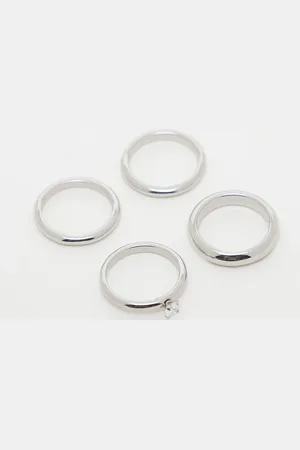 Weekday Ring multipack with rhinestone detail in