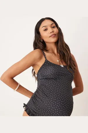 ASOS Maternity Gerri scoop swimsuit in spot