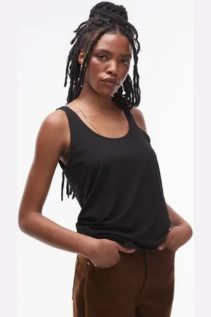 Topshop Slouchy scoop neck vest in