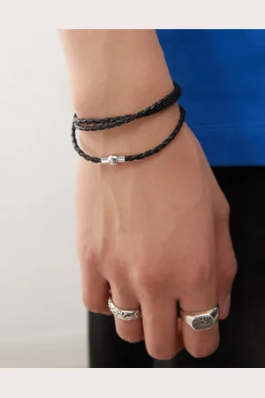 FADED FUTURE Wrap around faux leather bracelet in