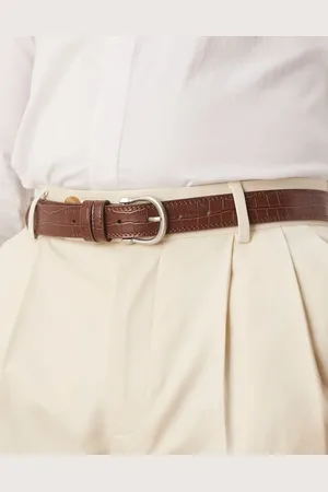 ASOS Mock croc faux leather belt in