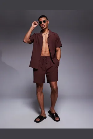 South Beach Seersucker beach short co-ord in