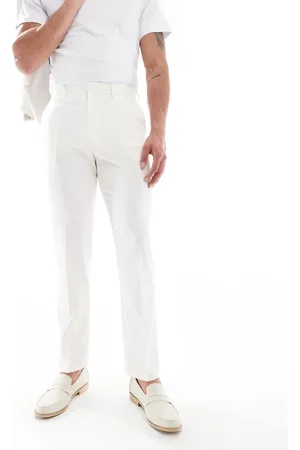 ASOS Slim suit trousers in ecru