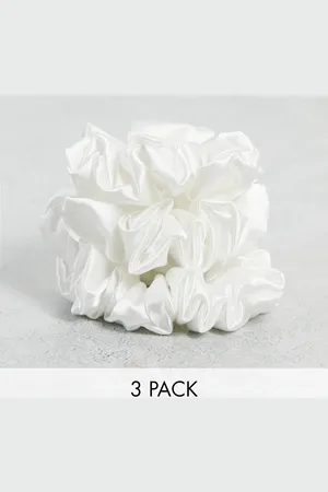 Easilocks Medium Classic Satin Scrunchies 3 Pack