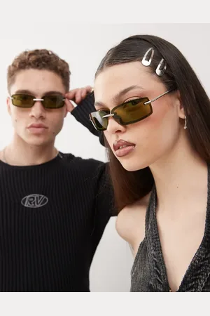 Reclaimed Unisex festival wire wrap sunglasses in