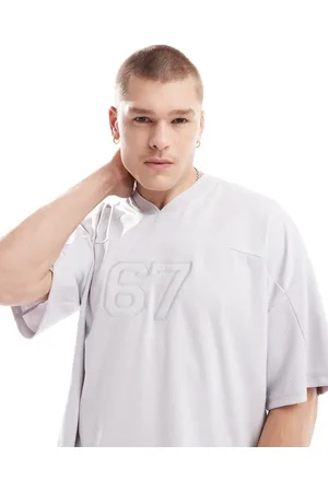 Bershka Mesh pannelled t-shirt in