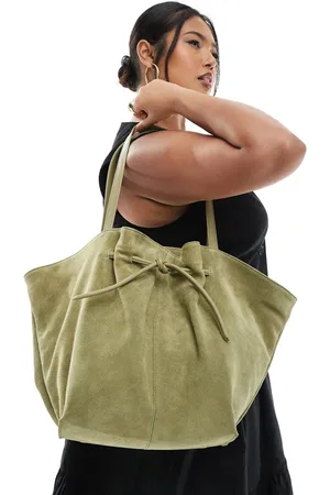 ASOS Suede winged belted tote