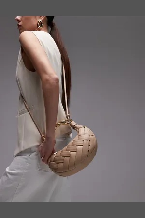 Jw Pei Orla weave top handle bag in off