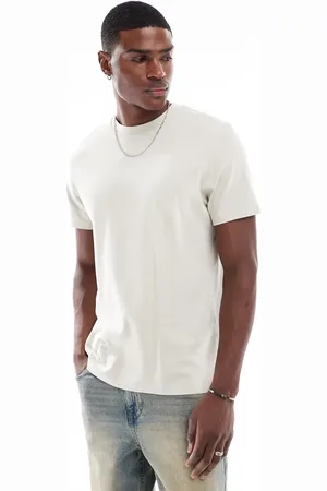 ASOS Heavyweight crew neck t-shirt 240gsm in stone
