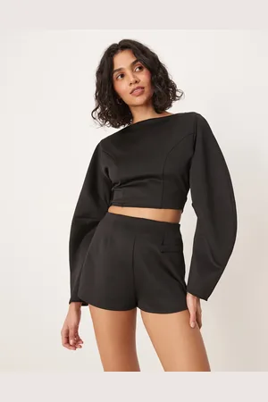 ASOS Co-ord scuba hot pant shorts in