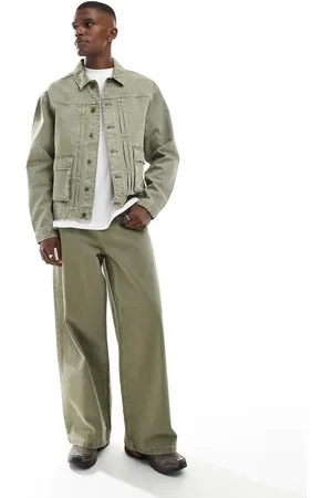 ASOS Co-ord super baggy jeans in khaki denim