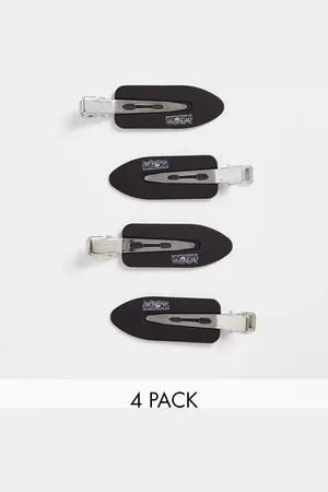 Easilocks Smooth Styling Clips 4 Pack - Black
