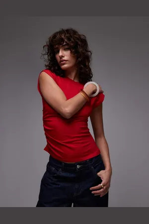 & OTHER STORIES Jersey tank top with ruche side detail in